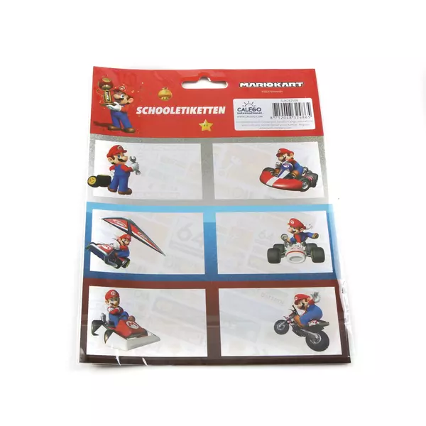 Super Mario: etichete caiete - 18 buc.