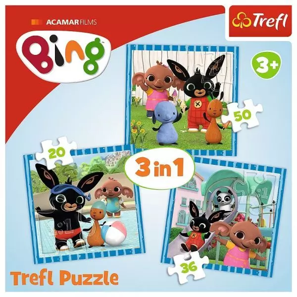 Trefl: Bing 3 az 1-ben puzzle - CSOMAGOLÁSSÉRÜLT