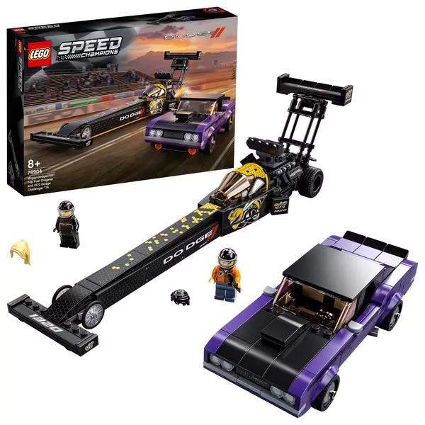 LEGO® Speed Champions: Mopar Dodge//SRT Top Fuel Dragster és 19 76904