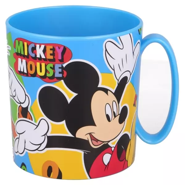 Mickey egér: Mintás, mikrózható műanyag bögre - 350 ml