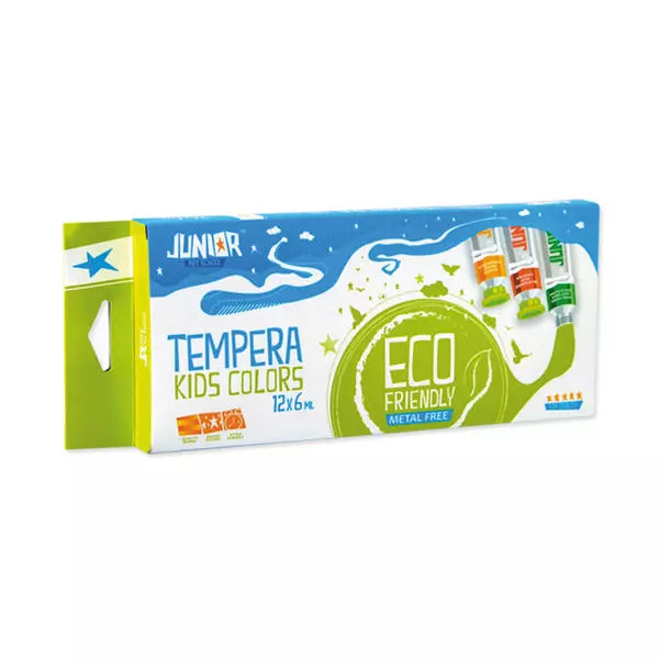 Junior környezetbarát tempera, 12 x 6 ml
