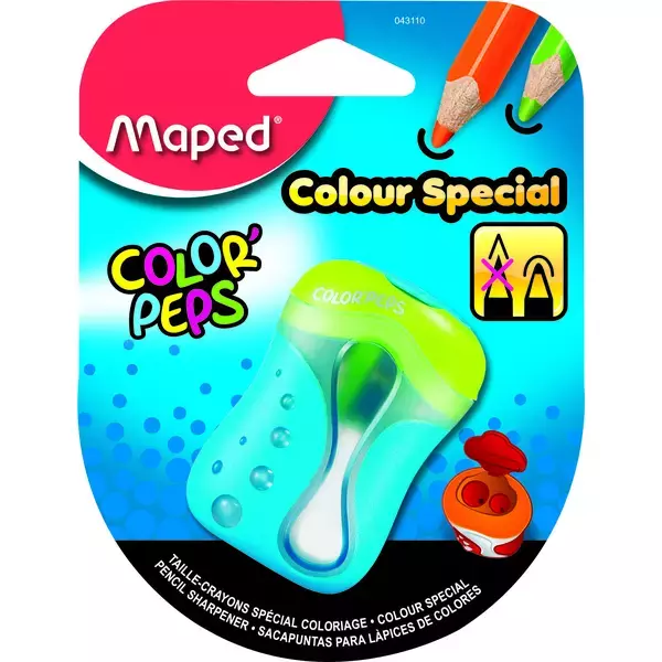 MAPED: Color Peps hegyező, kétlyukú, tartályos tompára hegyező - többféle színben
