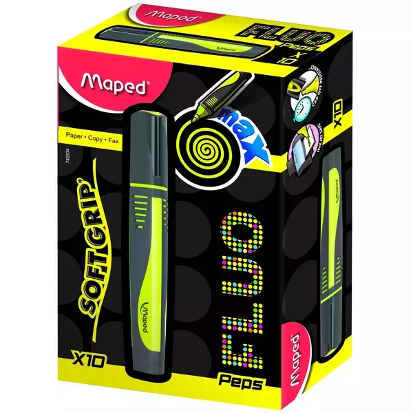 MAPED: Fluo Peps Max text marker 1-5 mm - galben