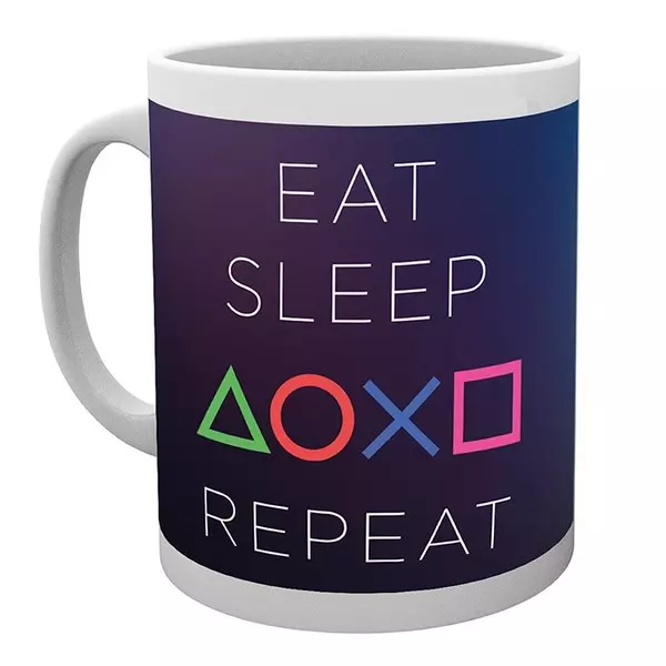 Playstation: Eat Sleep Repeat cană ceramică - 320 ml