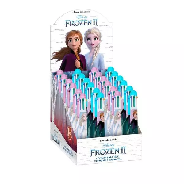 Prințesele Disney Frozen 2: pix cu 6 culori - diferite