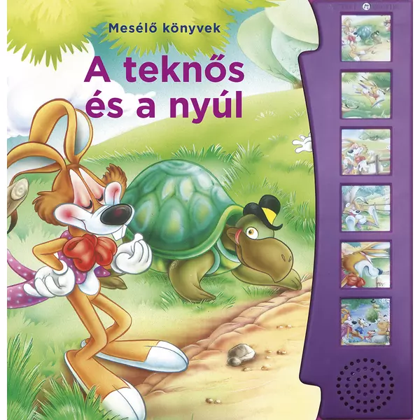 Cărți care povestesc Broasca țestoasa și iepurele - carte audio pentru copii în lb. maghiară