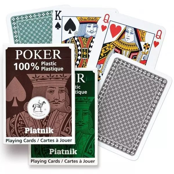Plasztik póker kártya - 55 lapos, többféle