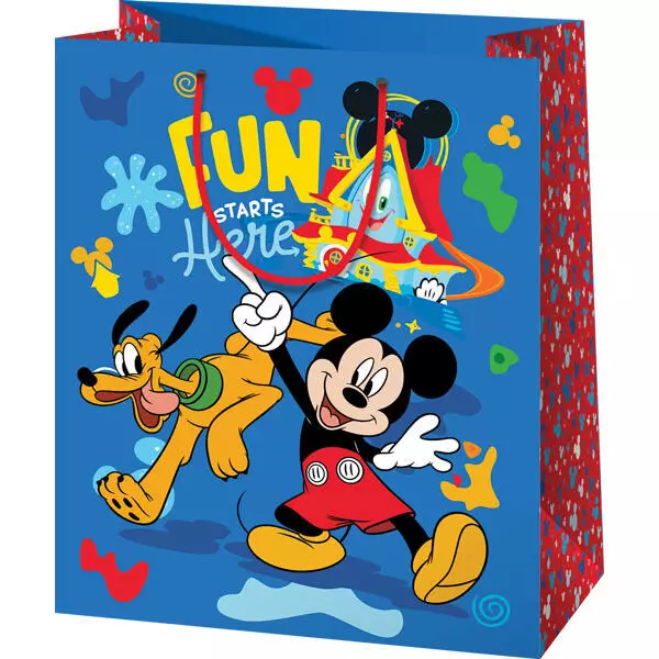 Mickey Mouse: pungă de cadou - 26 x 13 x 33 cm