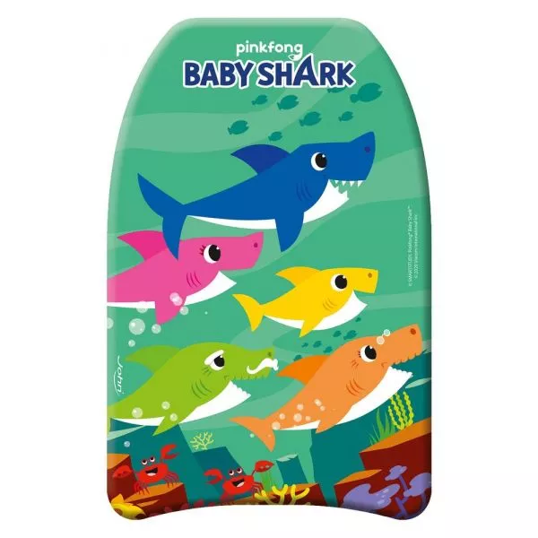 Baby Shark: Úszódeszka 42 x 32 x 3,5 cm - zöld