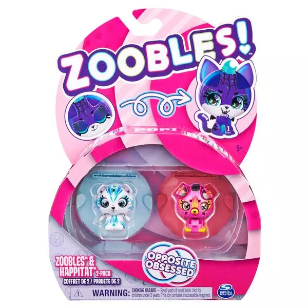 Zoobles: Kisállat csomag, 2 db-os - Icy Polar Bear és Firey Puppy