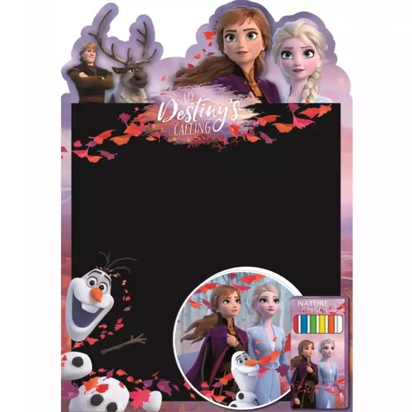 Frozen 2: Tablă de desen cu burete și cretă