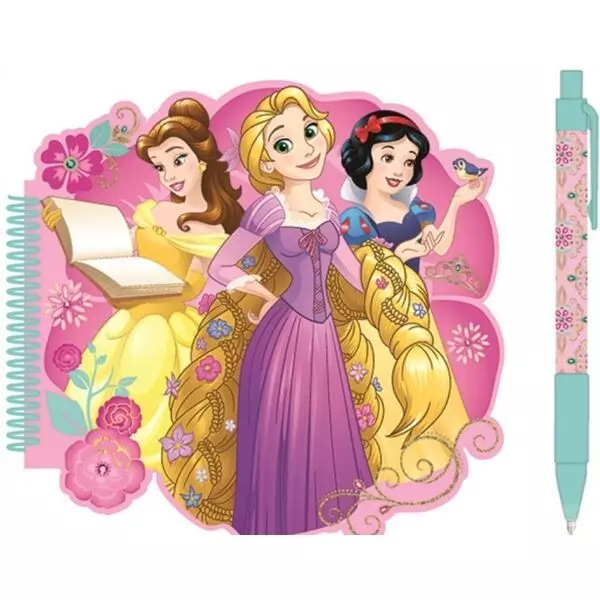Disney hercegnők: Formázott notesz tollal