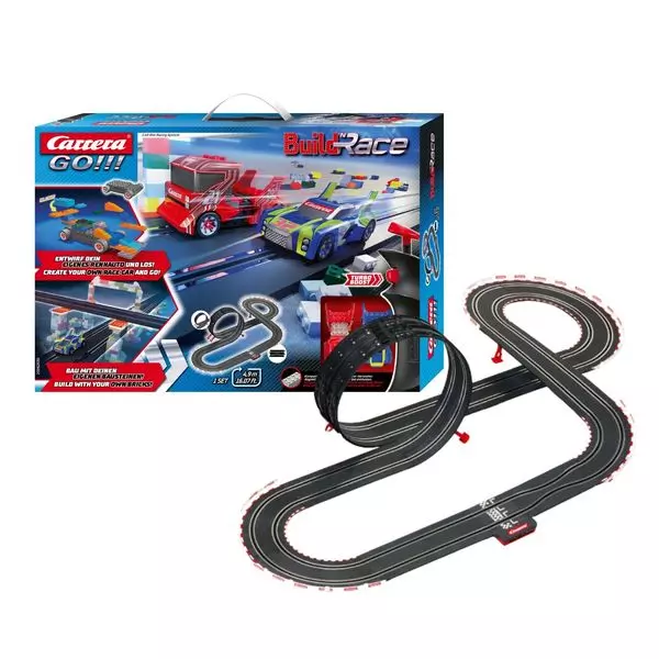 Carrera go!!! circuit build race 2 véhicules 4,9m 625303