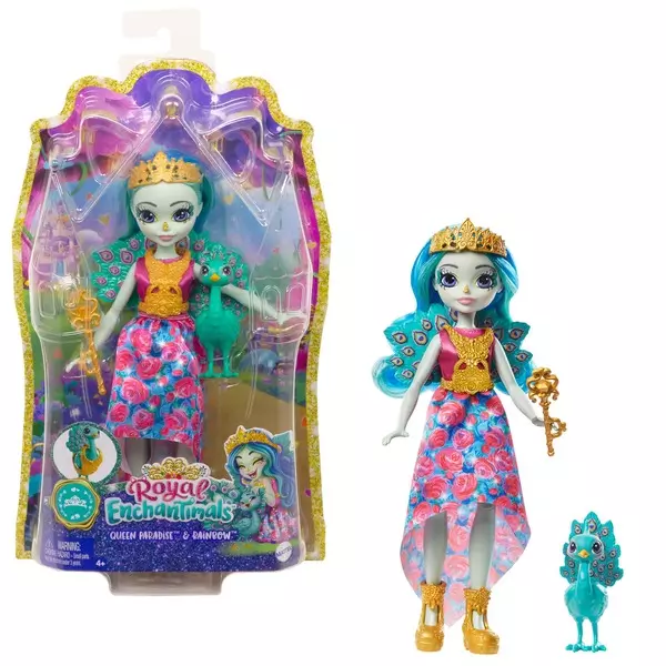 Royal Enchantimals: Paradise királynő és Rainbow - 20 cm