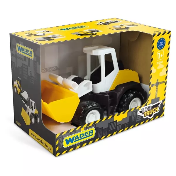 Wader: Tech Truck Încărcător frontal din plastic - 27 cm