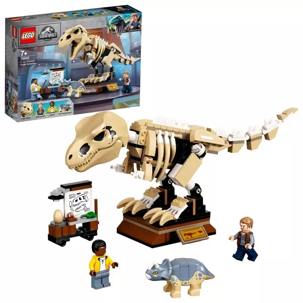 LEGO Jurassic World: Expoziția fosilei dinozaurului T. rex - 76940