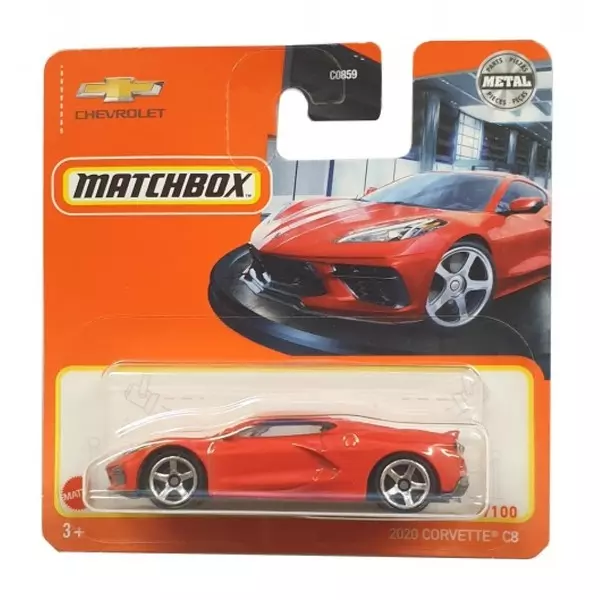 Matchbox: 2020 Corvette C8 kisautó- piros