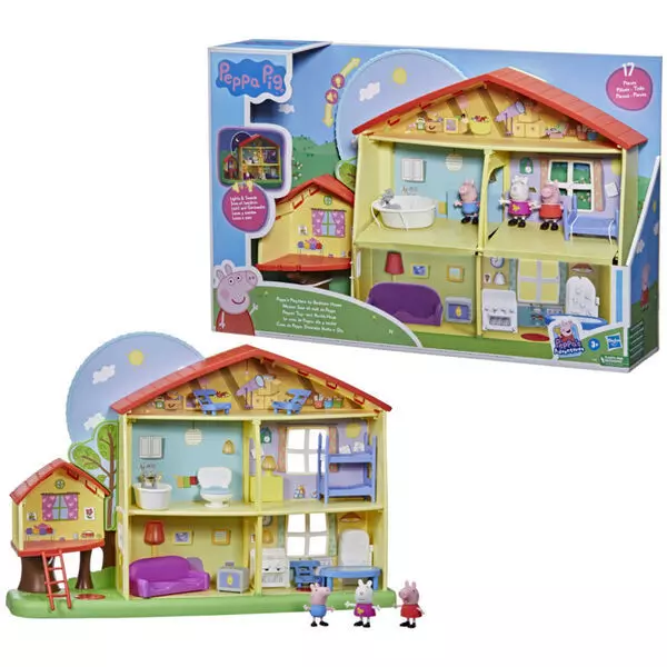 Peppa Pig: Set de joacă Casa familiei - de la timpul de joacă până la culcare