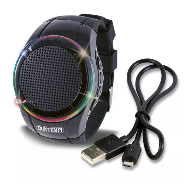 Bontempi: Music Academy Hi-Tech Vezeték nélküli funkcionális óra, micro USB-és töltőkábellel