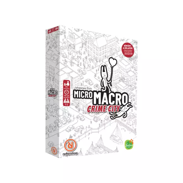 MicroMacro: Crime City társasjáték / 2021 Az év legjobb társasjátéka díj nyertese/ - CSOMAGOLÁSSÉRÜLT