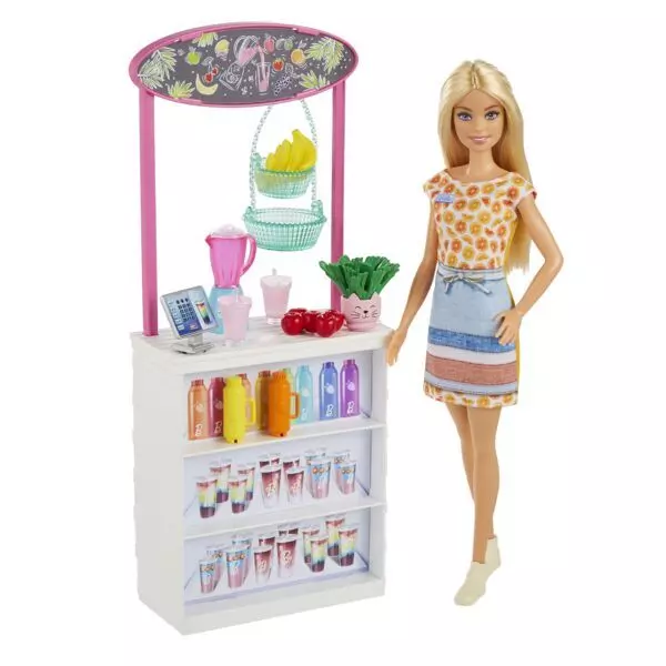 Barbie: Feltöltődés, Smoothie bár játékszett - CSOMAGOLÁSSÉRÜLT