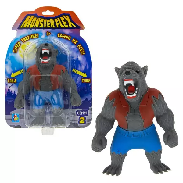 Monster Flex: Figurină monstru care poate fi întins, S2 - Wolfman