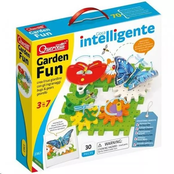 Quercetti Garden Fun: Set de joacă Insecte și roți zimțate