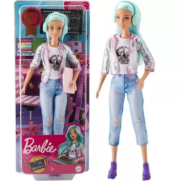 Barbie: Set de joacă - Păpușă producător muzical