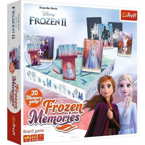 Frozen 2: Joc de memorie 3D - cu instrucțiuni în lb. maghiară