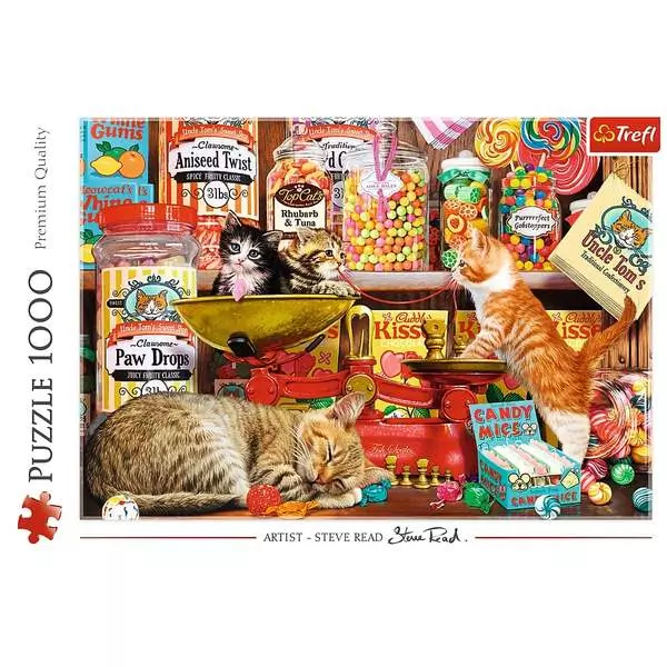 Trefl: Macska édesség puzzle - 1000 darabos