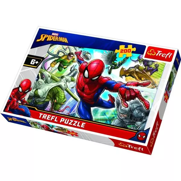 Trefl: Marvel Spider-Man - Născut super-erou - puzzle cu 200 piese