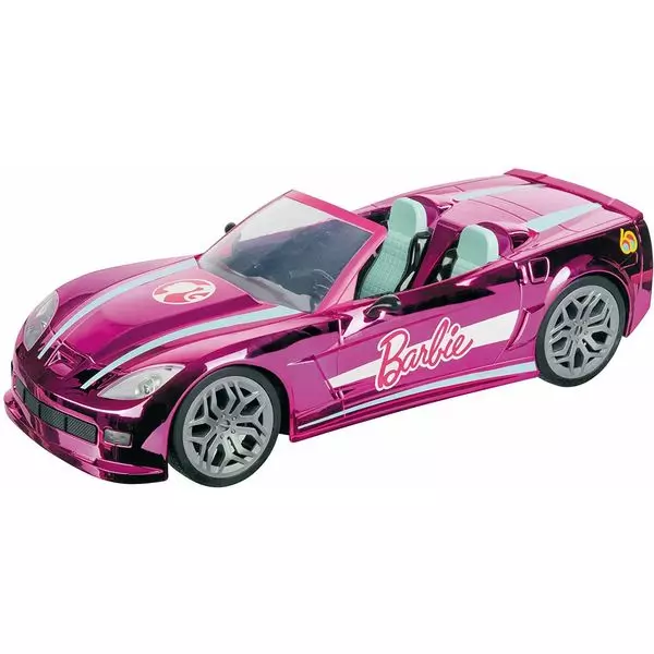 Barbie: Mașinuța de vis cu lumini, controlată de la distanță - 2,4 GHz, 40 cm