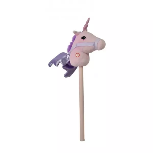Unicorn cu tijă cu efecte de sunet, 38 cm - roz