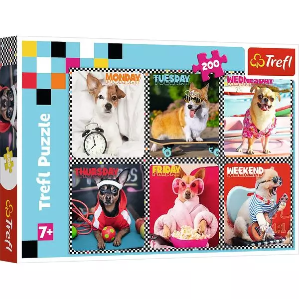 Trefl: Kutyák puzzle - 200 darabos
