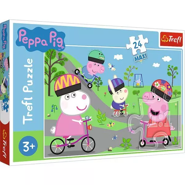 Trefl: Peppa Pig - puzzle Maxi cu 24 de piese