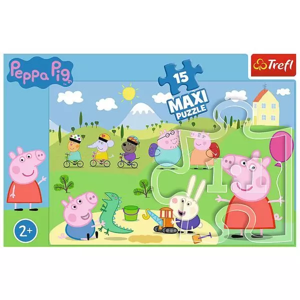 Trefl: Peppa Pig - puzzle Maxi cu 15 de piese