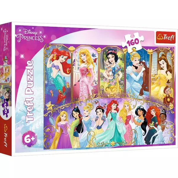 Trefl: Disney hercegnők puzzle - 160 darabos