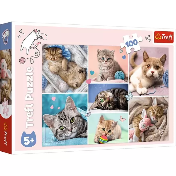 Trefl: Macskák puzzle - 100 darabos