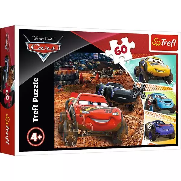 Trefl: Lightning McQueen cu prietenii - puzzle cu 60 de piese