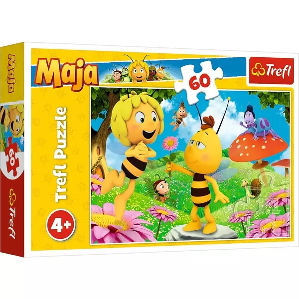 Trefl: Maja a méhecske - Virág Majának puzzle - 60 darabos