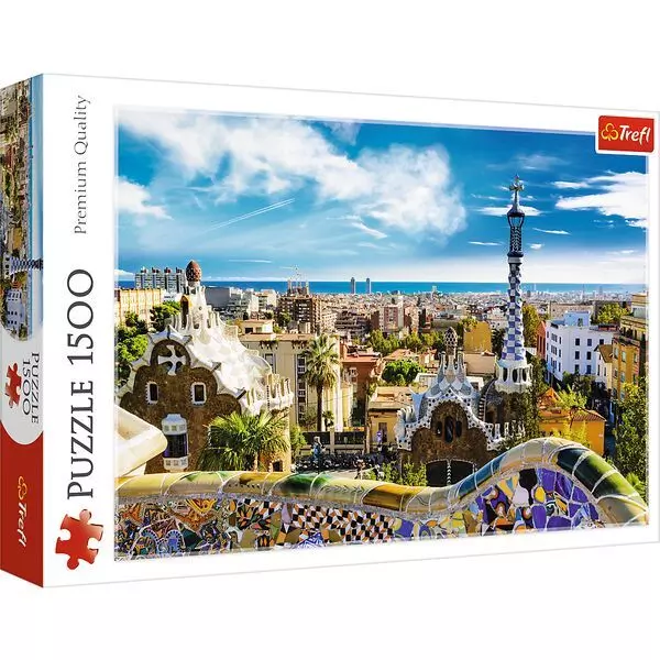Trefl: Park Güell, Barcelona - puzzle cu 1500 piese