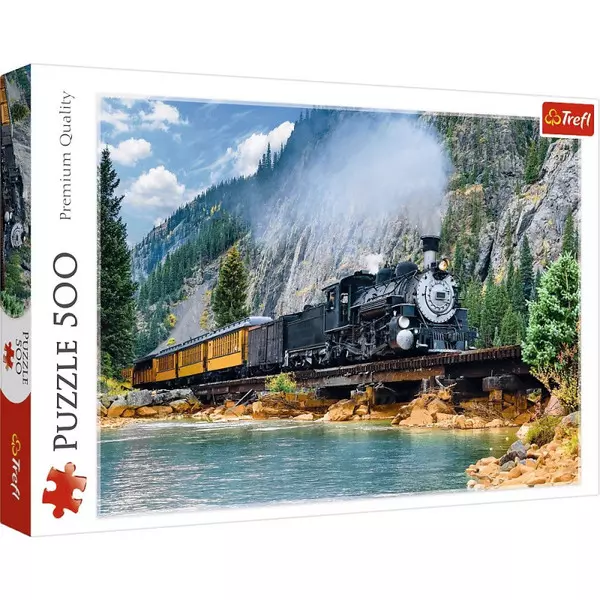 Trefl: Tren prin munți - puzzle cu 500 piese