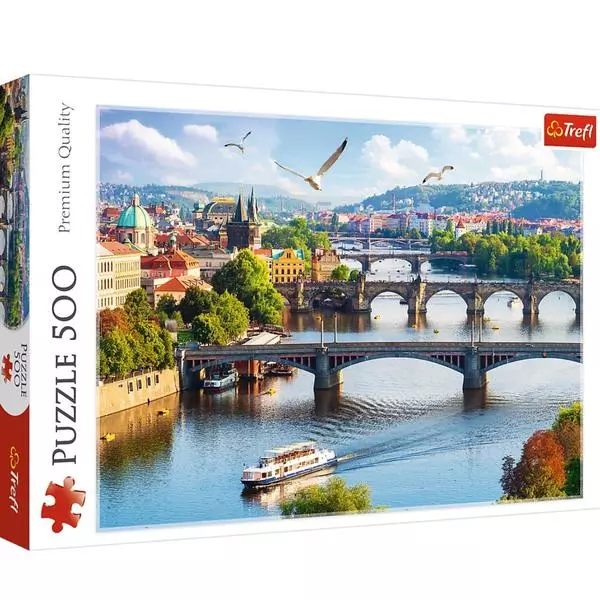 Trefl: Orașul Praga, Cehia - puzzle cu 500 piese