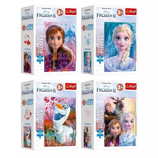 Trefl: Frozen 2. Prietenie pe tărâmul înghețat - miniMaxi puzzle cu 20 de piese, diferite
