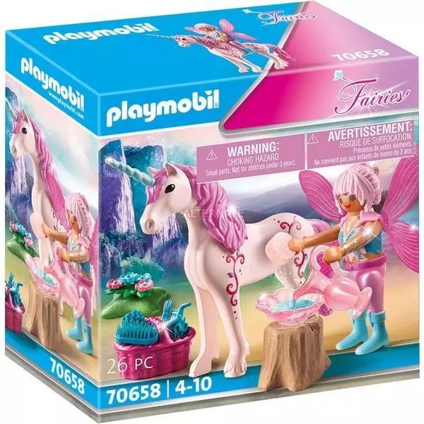 Playmobil: Zână îngrijitoare cu unicorn - 70658