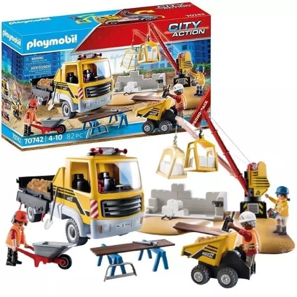 Playmobil: Șantier cu basculantă - 70742