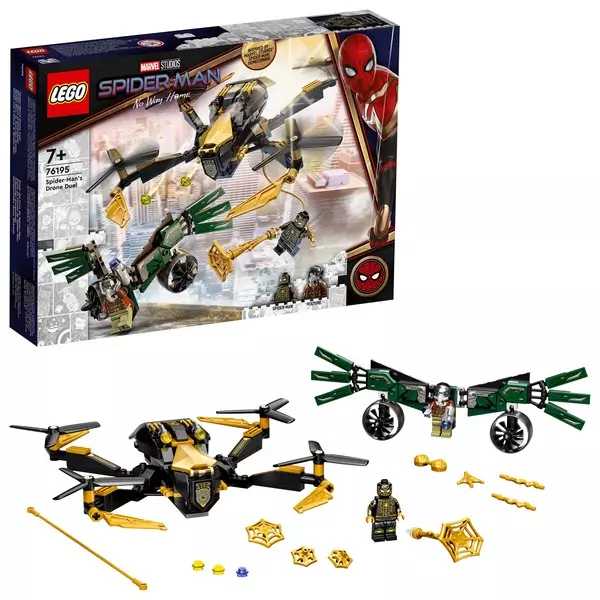 LEGO Super Heroes. Duelul cu dronă al Omului Păianjen - 76195