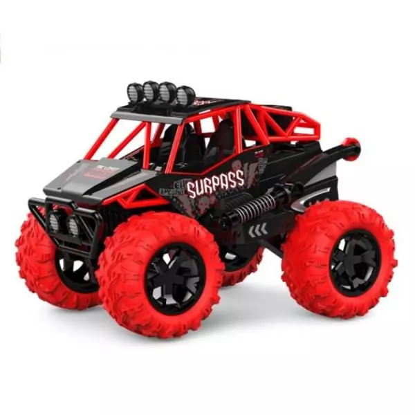 ToyToyToy: Távirányítós Monster Truck kaszkadőr autó fénnyel és hanggal - piros