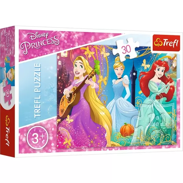 Trefl: Disney hercegnők elvarázsolt dallam puzzle - 30 darabos