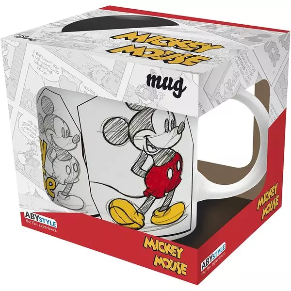 Disney: Rajzolt Mickey mintás mikrózható bögre - 320 ml